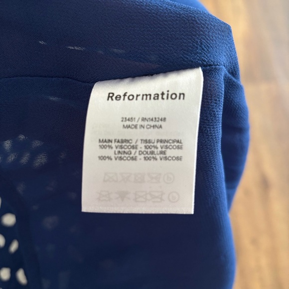 Juliette Dress, Blue w/White - Picture 11 of 11